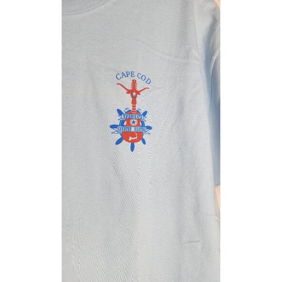 2019 Cape Cod Yarmouth Country Festival Large Blue Crew Neck T-Shirt | Gildan - Picture 13 of 15